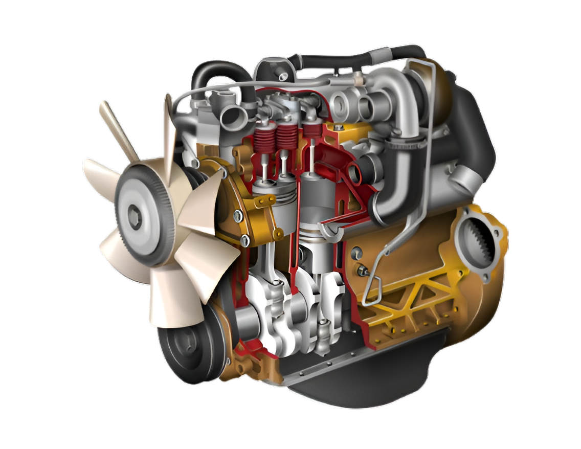 Diesel engine diagnostic view